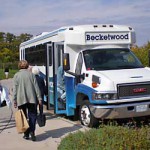 Becketwood Members use the private bus for weekly outings.